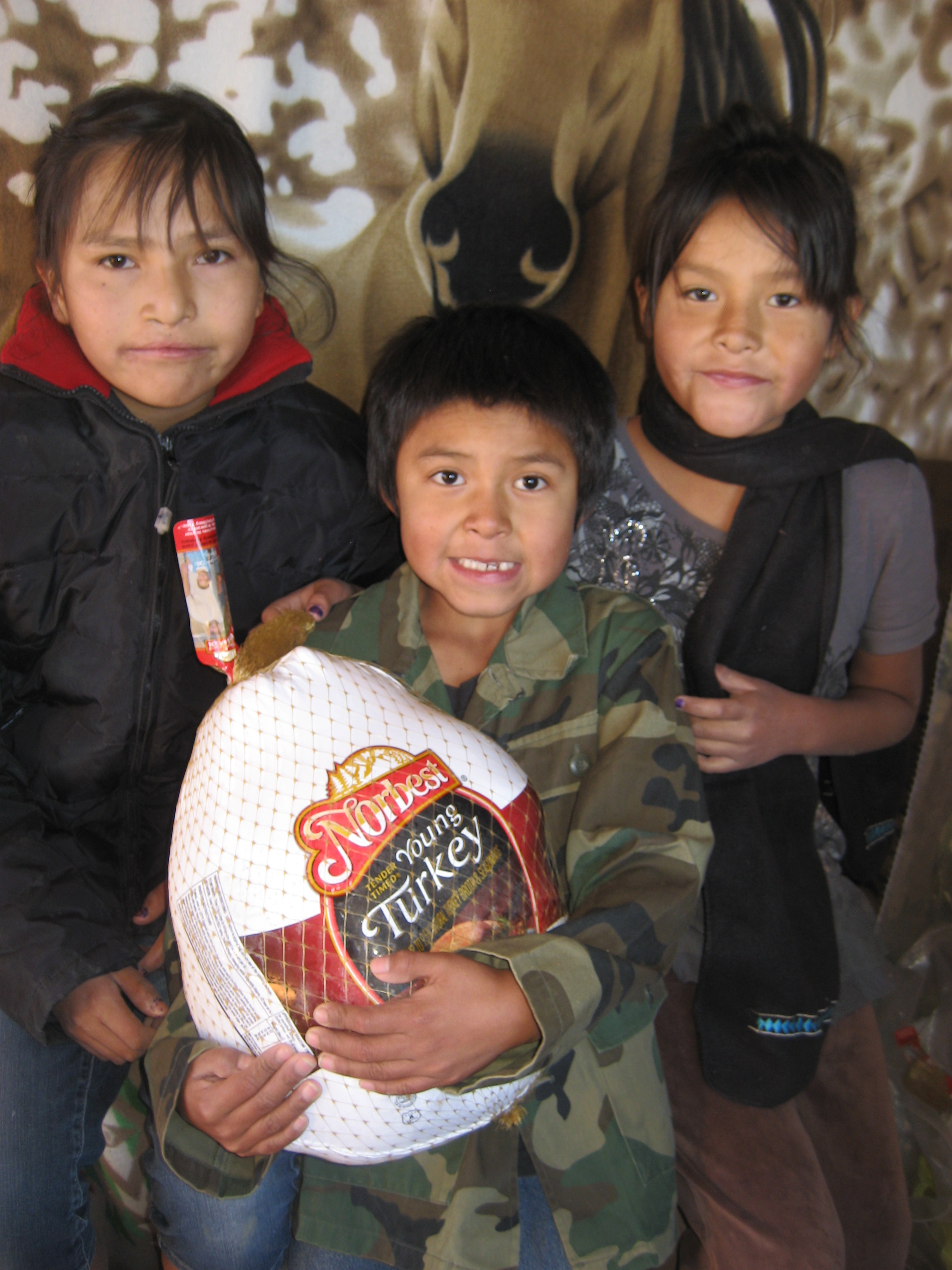 Children during a holiday visit