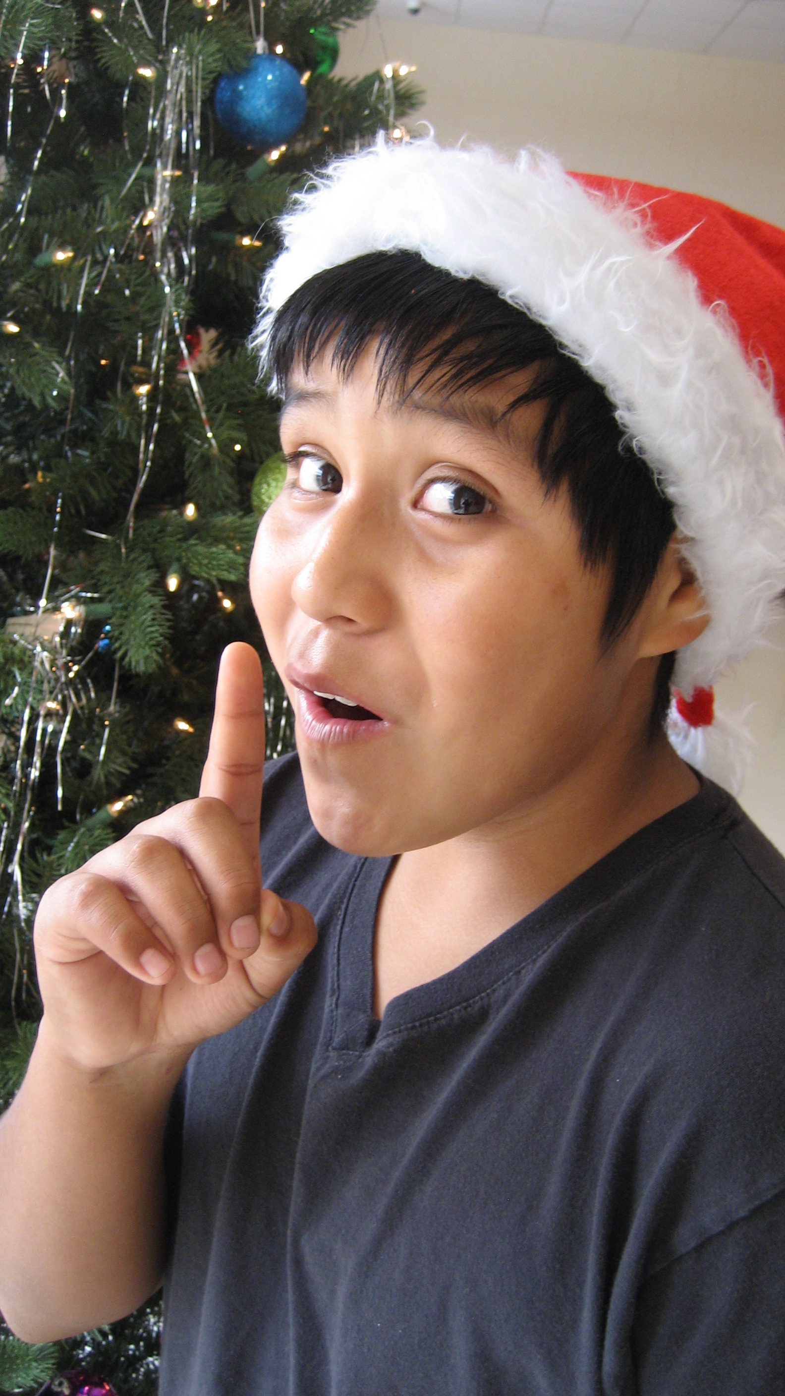 A child during a winter visit
