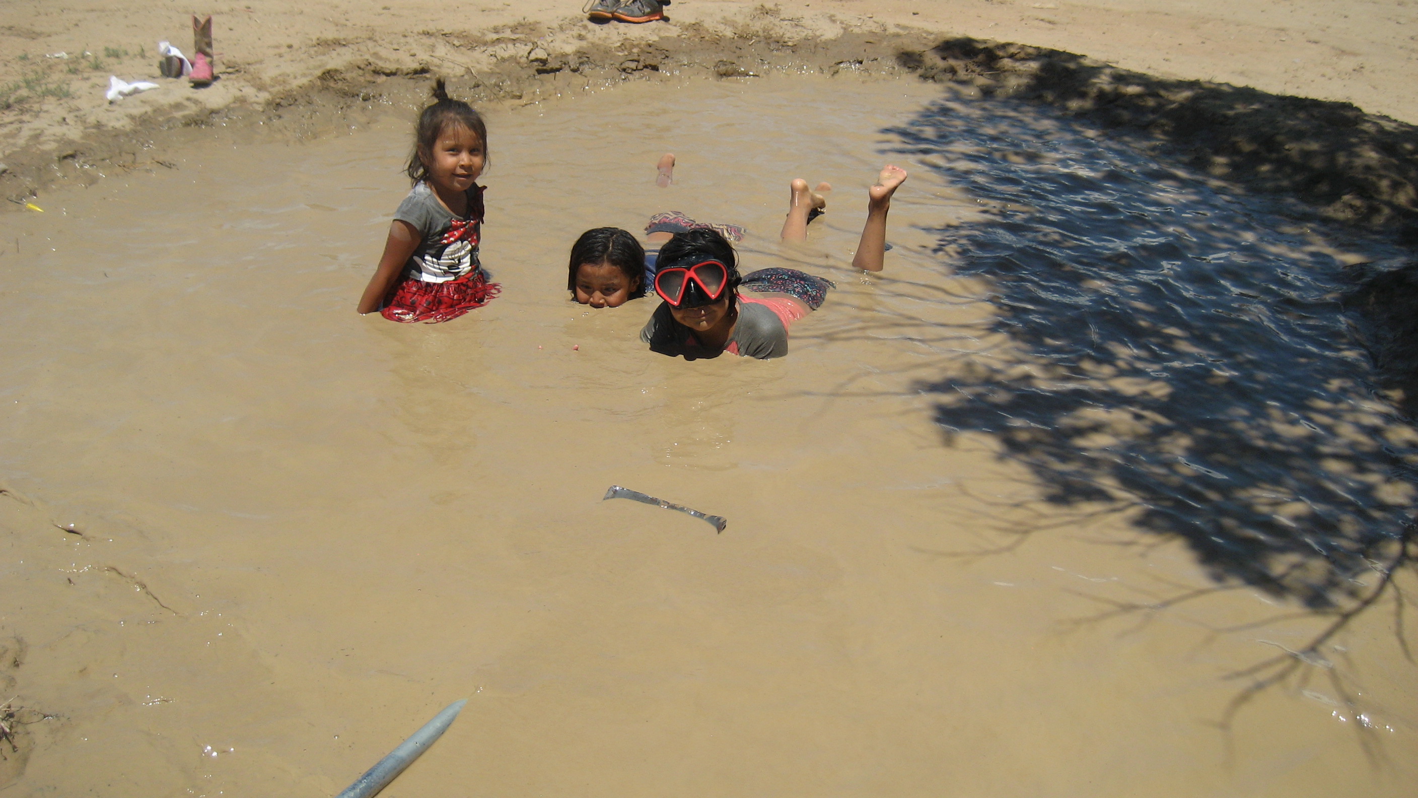 Children enjoying a summer day together