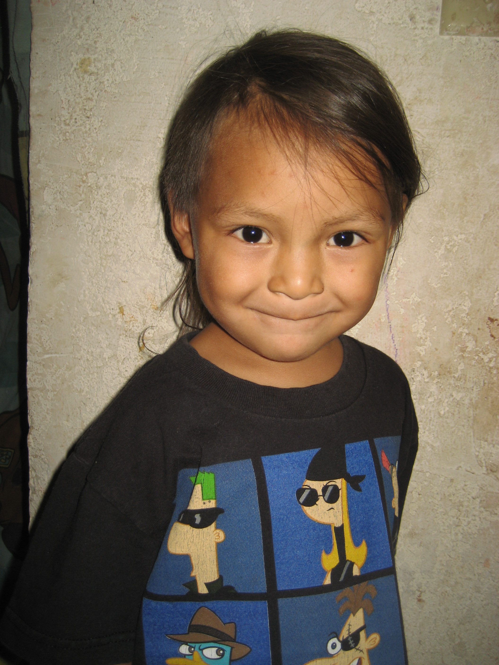 A smiling child during an Indian Mobile Mission visit