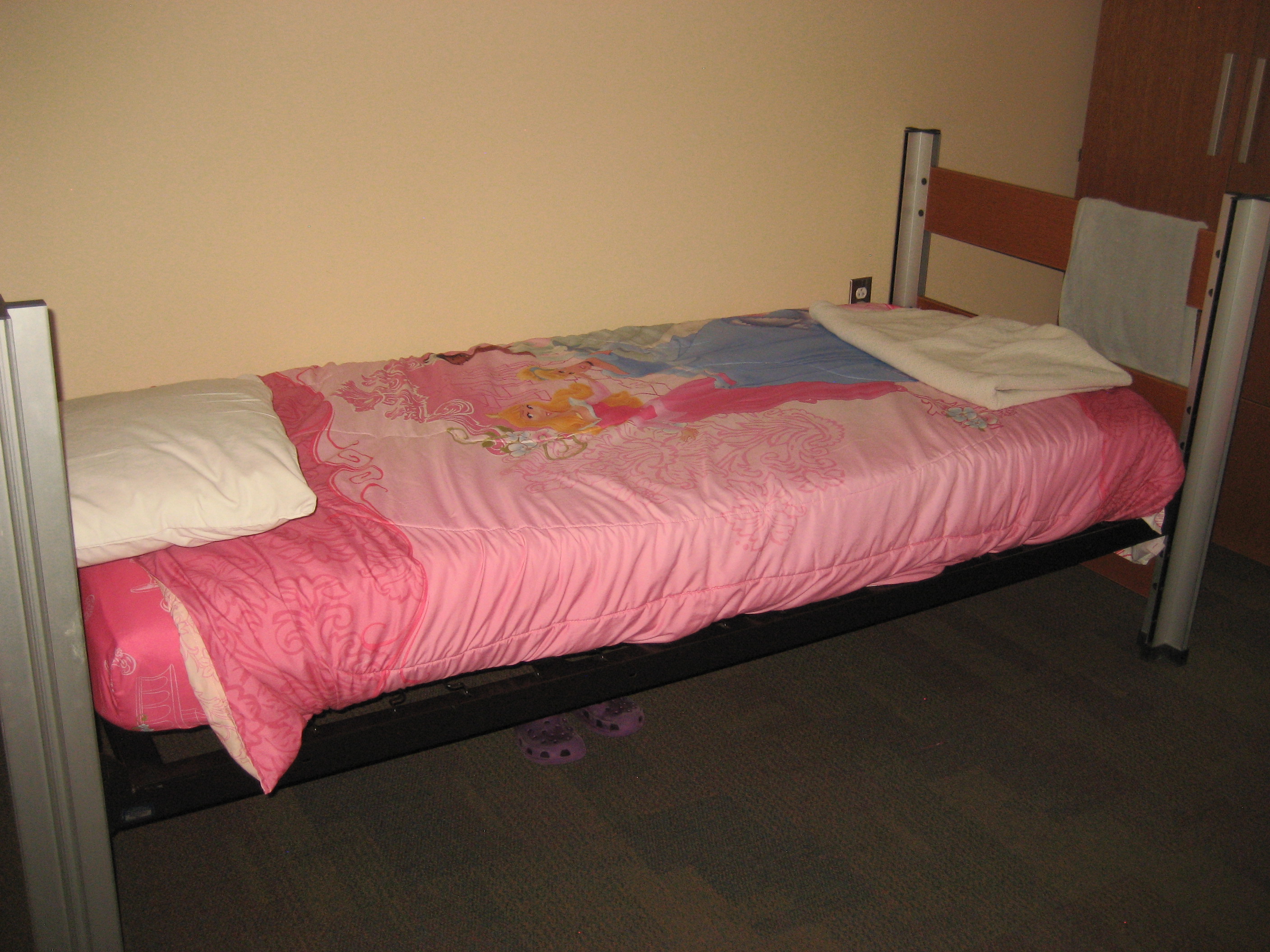 New bedding provided for a child