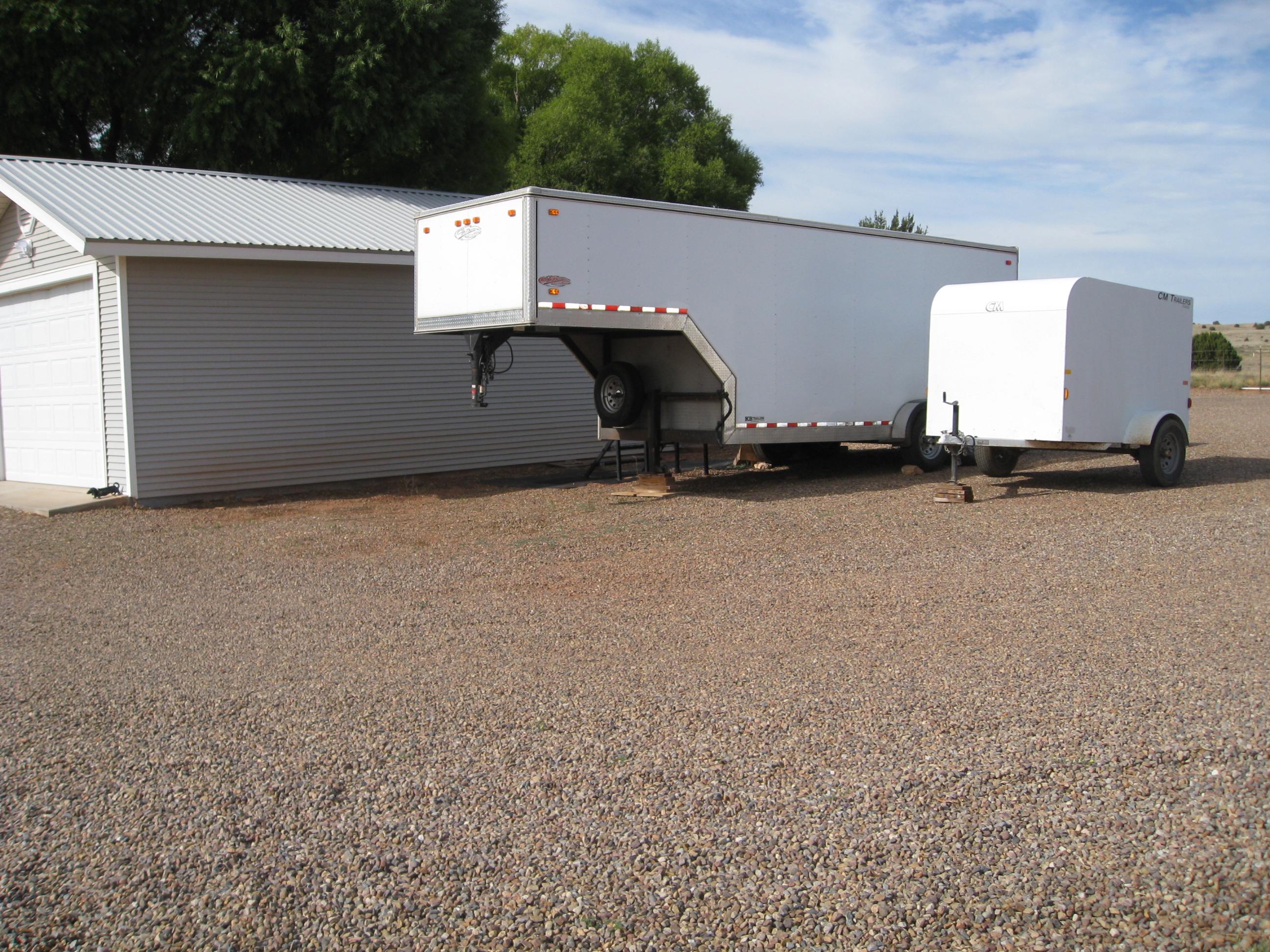 Indian Mobile Mission trailer packed with supplies for the reservation